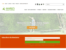 Tablet Screenshot of marksdailyapple.com